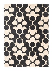 Orla Kiely Grey Puzzle Flower Rug - Image 4 of 4
