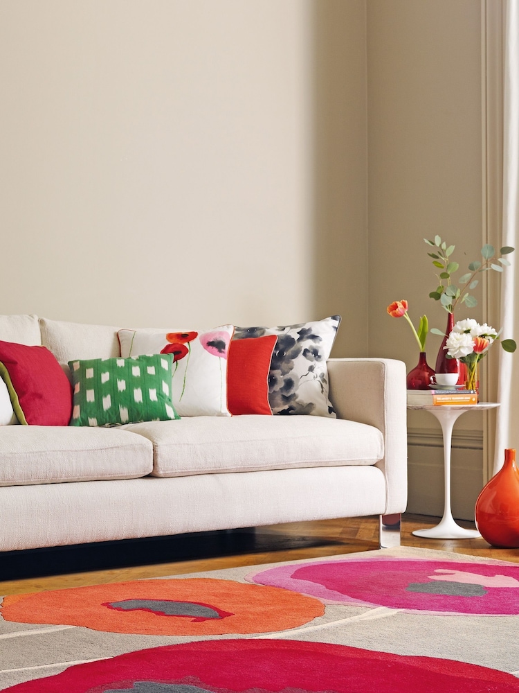 Sanderson Red Poppies Rug - Image 1 of 4