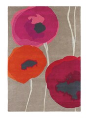Sanderson Red Poppies Rug - Image 2 of 4