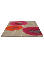 Sanderson Red Poppies Rug - Image 3 of 4
