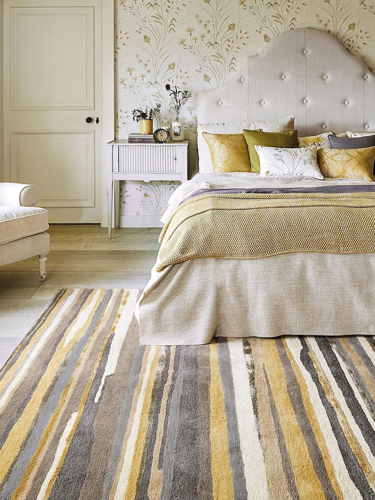 Sanderson Yellow Elsdon Rug - Image 1 of 4 Sanderson Yellow Elsdon Rug - Image 1 of 4