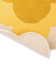 Orla Kiely Yellow Optical Flower Rug - Image 4 of 4