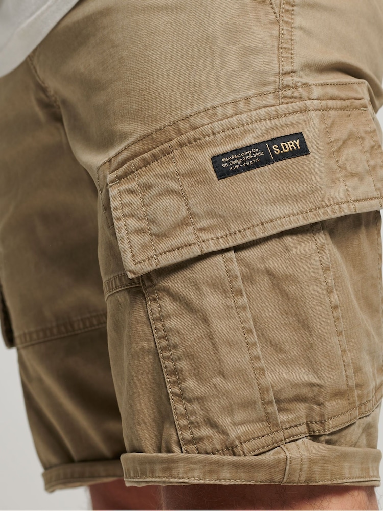 Superdry Natural Vintage Logo Cargo Shorts - Image 4 of 4