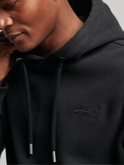 Noir - Sweat à capuche brodé Superdry coton vintage à logo - Image 3 of 3