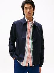Tommy Hilfiger Blue Performance Water Repellent Tech Shirt Jacket - Image 1 of 5