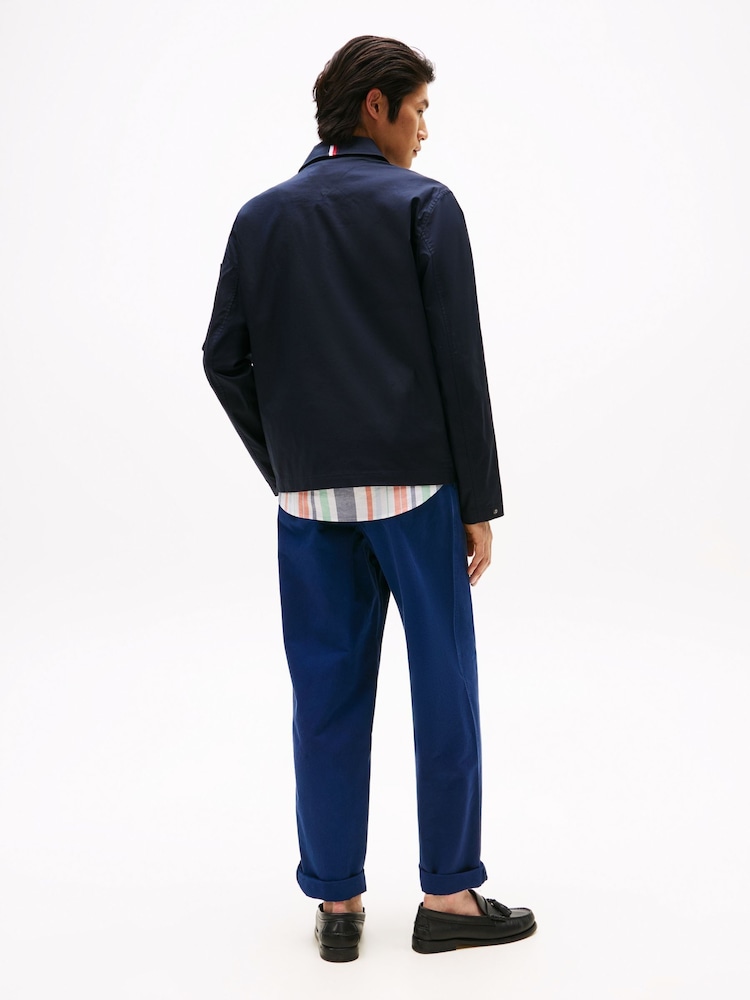 Tommy Hilfiger Blue Performance Water Repellent Tech Shirt Jacket - Image 2 of 5 Tommy Hilfiger Blue Performance Water Repellent Tech Shirt Jacket - Image 2 of 5