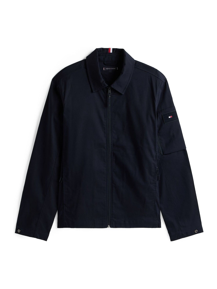 Tommy Hilfiger Blue Performance Water Repellent Tech Shirt Jacket - Image 5 of 5 Tommy Hilfiger Blue Performance Water Repellent Tech Shirt Jacket - Image 5 of 5