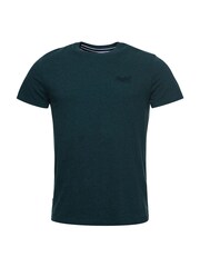 Superdry Buck Green Marl Vintage Embroidered 100% Cotton T-Shirt - Image 4 of 6