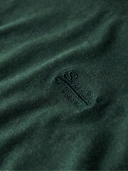 Superdry Buck Green Marl Vintage Embroidered 100% Cotton T-Shirt - Image 6 of 6