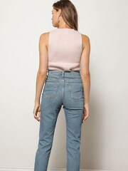 Line & Dot Light Grey Madrid Top - Image 2 of 4