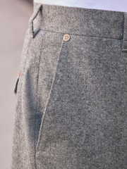 Grey Donegal Relaxed Tapered Nova Fides Formal Trousers - Image 5 of 9