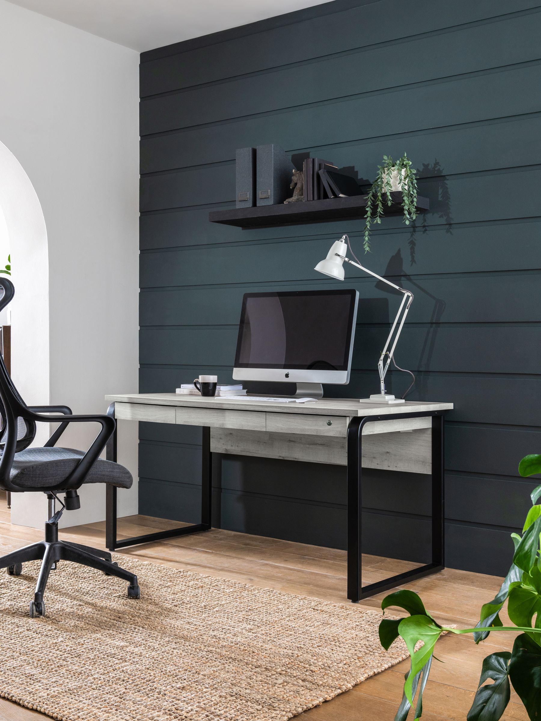 Large grey desk discount