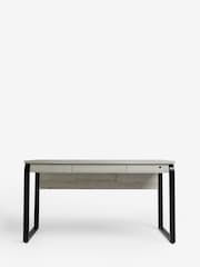 Grey Bronx Oak Effect Large Desk - Image 4 of 10
