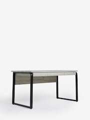 Grey Bronx Oak Effect Large Desk - Image 5 of 10