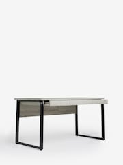 Grey Bronx Oak Effect Large Desk - Image 6 of 10