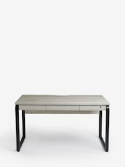 Grey Bronx Oak Effect Large Desk - Image 7 of 10