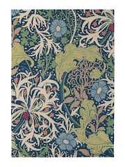 Morris & Co. Ink Blue Seaweed Rug - Image 2 of 4