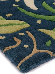 Morris & Co. Ink Blue Seaweed Rug - Image 4 of 4