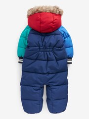 Navy Blue Colourblock Next Snowsuit (3mths-10yrs) - Image 5 of 5