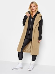 PixieGirl Petite Brown Longline Gilet - Image 1 of 4