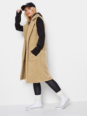 PixieGirl Petite Brown Longline Gilet - Image 3 of 4