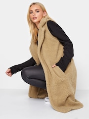 PixieGirl Petite Brown Longline Gilet - Image 4 of 4