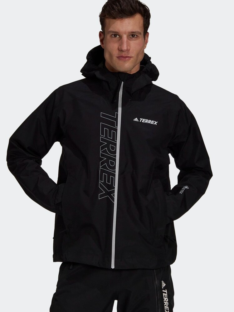 adidas Black Terrex GORE-TEX Paclite Rain Jacket - Image 1 of 7