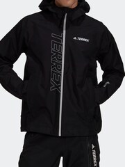 adidas Black Terrex GORE-TEX Paclite Rain Jacket - Image 3 of 7