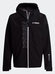 adidas Black Terrex GORE-TEX Paclite Rain Jacket - Image 7 of 7