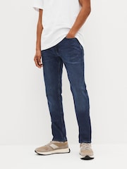 Tommy Hilfiger Blue Straight Fit Denton Stretch Jeans - Image 1 of 7