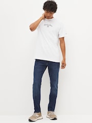 Tommy Hilfiger Blue Straight Fit Denton Stretch Jeans - Image 3 of 7