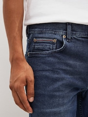 Tommy Hilfiger Blue Straight Fit Denton Stretch Jeans - Image 5 of 7