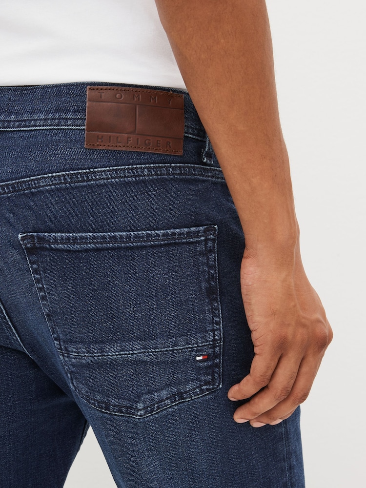 Tommy Hilfiger Blue Straight Fit Denton Stretch Jeans - Image 6 of 7