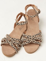FatFace Natural Animal Print Beth Sandals - Image 2 of 3