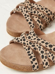 FatFace Natural Animal Print Beth Sandals - Image 3 of 3