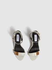 Reiss Off White Ada Strappy Heel Sandals - Image 4 of 8