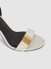 Reiss Off White Ada Strappy Heel Sandals - Image 6 of 8