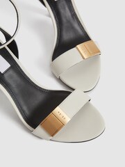 Reiss Off White Ada Strappy Heel Sandals - Image 7 of 8