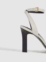 Reiss Off White Ada Strappy Heel Sandals - Image 8 of 8
