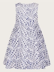 Monsoon Blue Butterfly Wing Embroidered Dress - Image 2 of 3