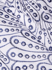 Monsoon Blue Butterfly Wing Embroidered Dress - Image 3 of 3