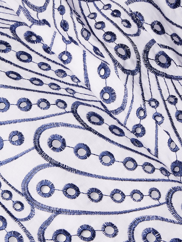 Monsoon Blue Butterfly Wing Embroidered Dress - Image 3 of 3