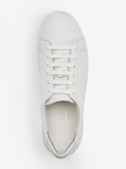 Blanco - Zapatillas de deporte con plataforma y cuña gruesa de cuero insignia de Forever Comfort® - Imagen 4 de 5