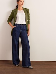 Rinse Blue Tailored Wide Leg Jeans - Image 1 of 4