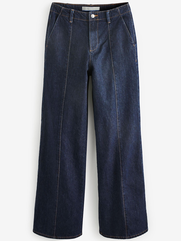 Rinse Blue Tailored Wide Leg Jeans - Image 4 of 4