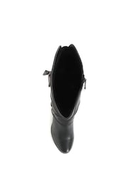 Pavers Black Pavers Low Heeled Slouch Boots - Image 4 of 5