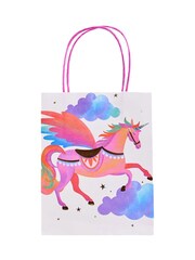 Party Pieces Pink Pack of 12 Unicorn Fairy Princess Party Treat Bags - Image 2 of 2
