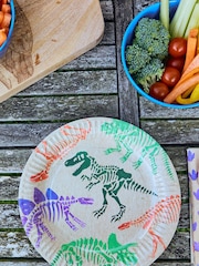Party Pieces Natural Pack of 16 Ecosaurus Paper Party Plates - Image 1 of 2