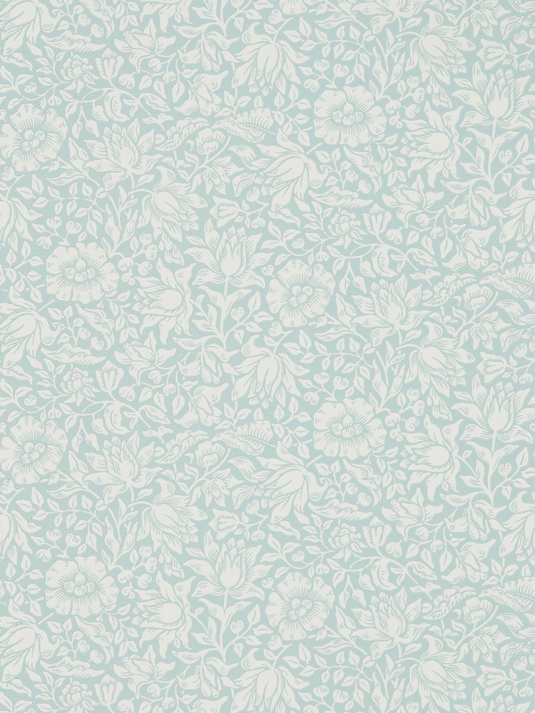 Morris & Co. Blue Mallow 10.05M Wallpaper - Image 1 of 1