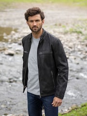 Lakeland Leather Black Hamish Leather Jacket - Image 1 of 8